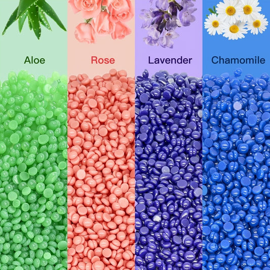 Brazilian Wax Beads 6 Colors 1000g Hard Wax Beads for Hair Removal No Strip Full Body Bikini Face Legs Underarms At-Home Waxing Kit for Women Men 2.2lb Bulk Depilatory Wax Bead Set