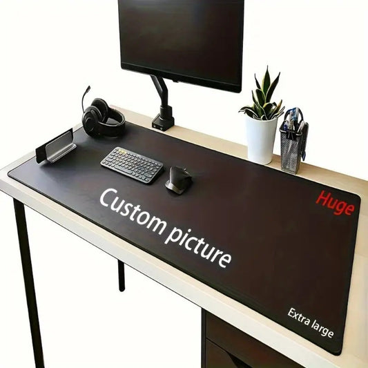 Custom Photo Mouse Pad Large Personalized Desk Mat Print Your Own Image or Text Non-Slip Base Extended Size for Office Gaming Home Unique Gift for Gamers Professionals