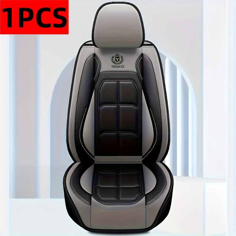 Faux Leather Car Seat Covers – Universal Fit for Cars, SUVs, Vans & Trucks, Dirt-Resistant Protective Seat Cover, Single Front / 2 Front / Full 5-Seat Sets, 5 Colors