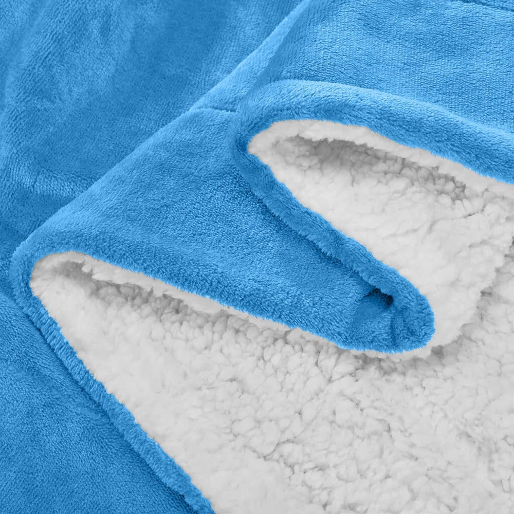 480GSM Sherpa Fleece Blanket – Double-Sided Heavy Warm Throw for Couch, Bed & Travel, Reversible All Season, 13 Colors, 3 Sizes