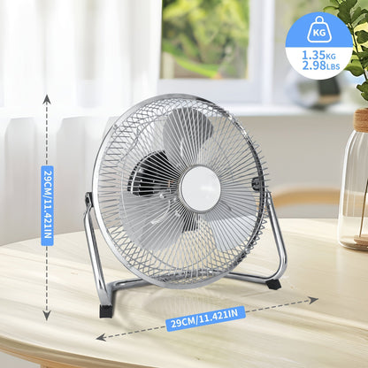 Industrial Floor Fan High Velocity, 3-Speed Heavy Duty Metal Cradle Fan with 360° Tilt, Multiple Sizes Available, Powerful Air Circulation Fan for Warehouse, Workshop, Garage, Factory and Basement