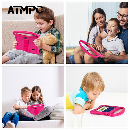 Kids Tablet 7 Inch with Android 14, 4GB RAM, 32GB Built-In Storage, HD Touchscreen and Silicone Case