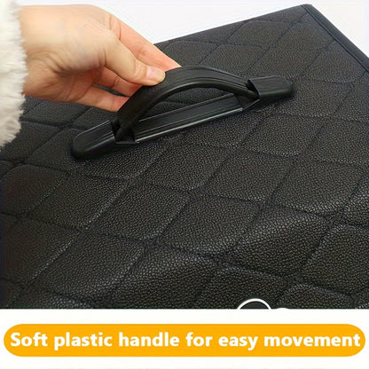 Foldable Car Trunk Storage Box – Large Capacity Collapsible Cargo Organizer for Car Interior, SUV & Trunk | Black & White, Small & Large