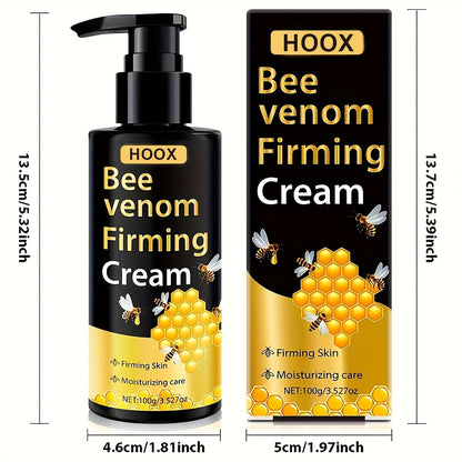 Bee Venom Firming Cream 100g for Face Neck Abdomen & Body - Moisturizing Anti-Aging Skin Tightening Cream for Sagging Loose Skin Smoother Firmer Younger-Looking Skin Women