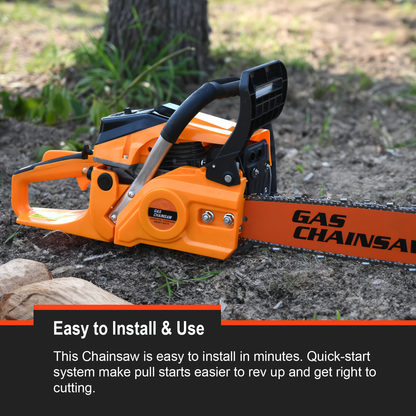 Mixed Gas Chainsaw Options with 12-Inch Compact Color Models and 20-Inch BlackRed Configuration