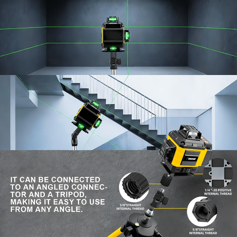 16-Line-Labeled Laser Level Kits in Five Packages with Tripod and No-Tripod Checkout Options