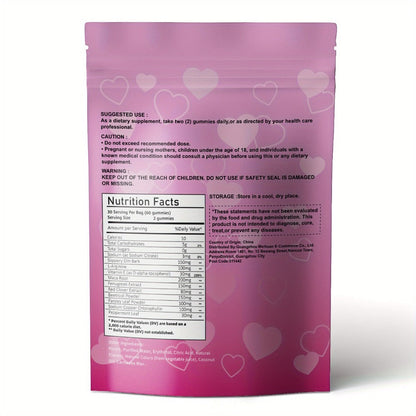 Women's Pheromone Gummies with L-Arginine, Maca & Beetroot – Natural Attraction, Confidence & Feminine Balance Supplement, Strawberry Flavor, 30 Gummies 30-Day Supply