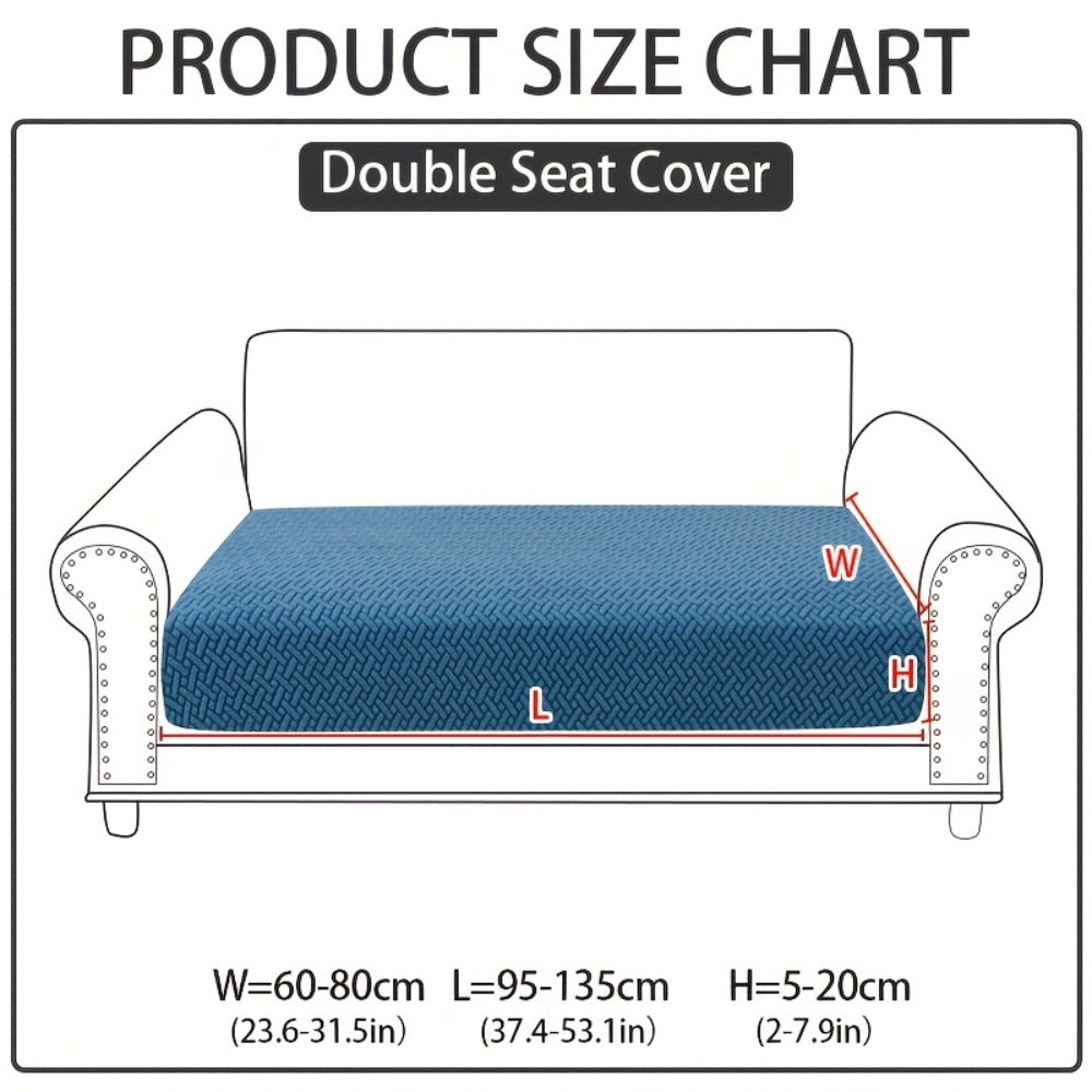 Jacquard Stretch Sofa Cover Non-Slip | Elastic Wear-Resistant Couch Slipcover, Polyester Jacquard Fabric, 1 to 4 Seat Sectional L-Shape, Armrest Backrest, Machine Washable