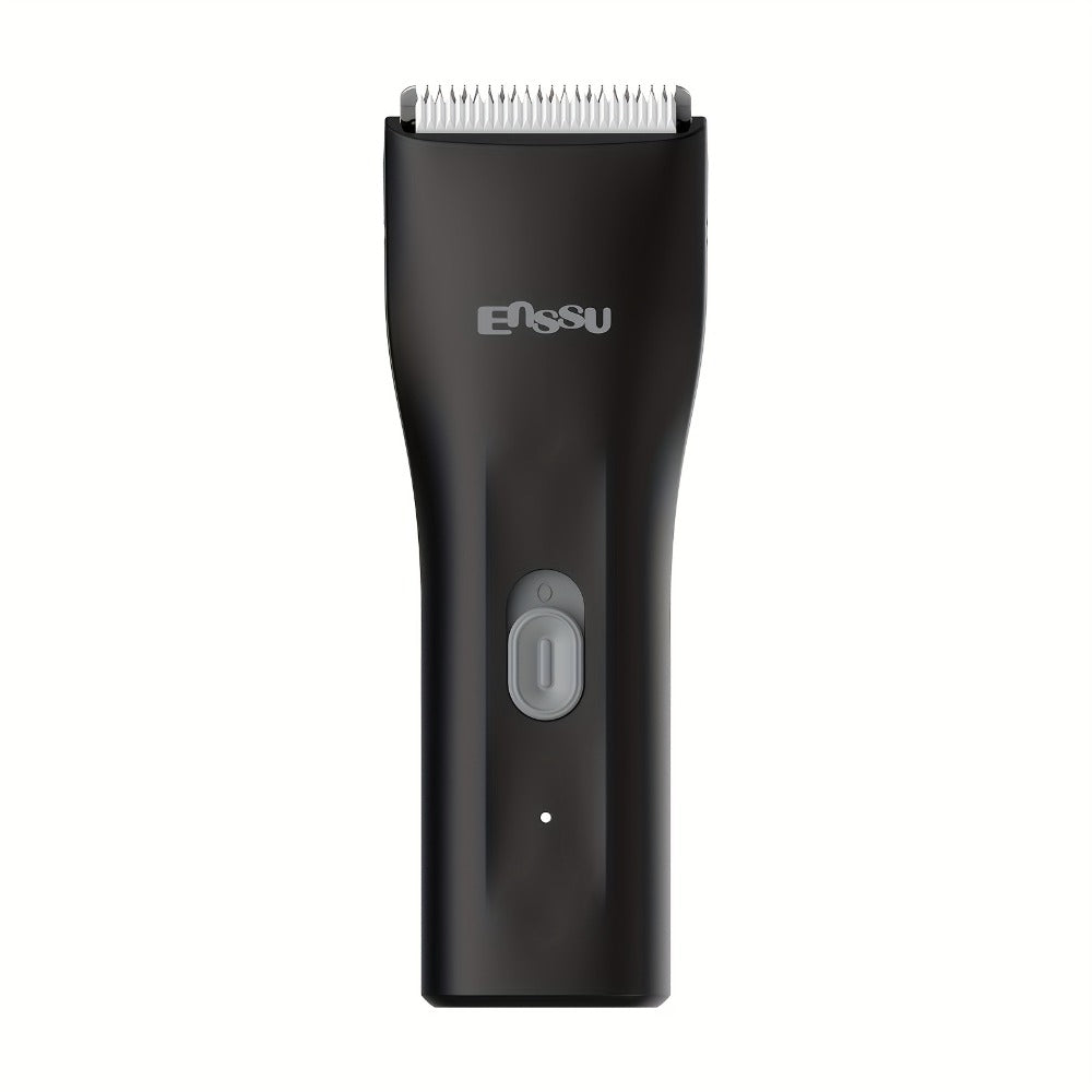 Ceramic-Blade Body Hair Trimmer with IPX7 Rating, LCD Battery Display and Black, Blue or White Housings