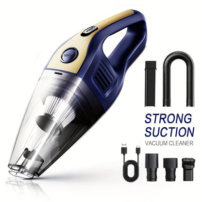 Wireless Car Vacuum Cleaner 5000PA - USB Charging, One-Click Dust Empty, 2000mAh Rechargeable, 40dB Low Noise, Portable Handheld Auto Vacuum for Cars, Home, Office & Pet Hair, 6 Colors