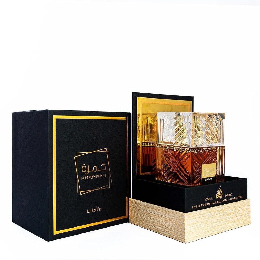 Unisex Perfume Lattafa Khamrah Eau de Parfum with Cinnamon, Vanilla and Amber in Two Formats