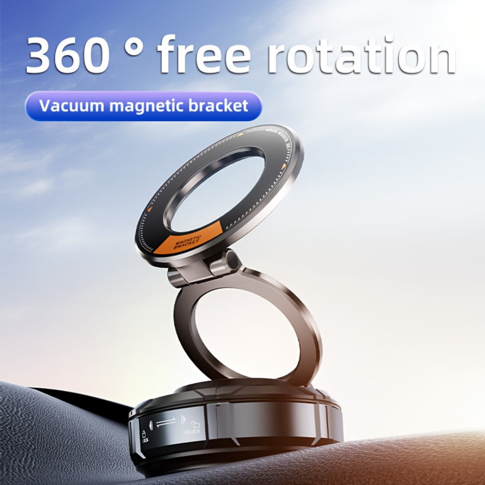Magnetic Car Phone Holder 22 N55 Magnets 2400gf Force & 78LB Suction – 360° Adjustable Aluminum Alloy Mount with Cooling Vent Design | Compatible with iPhone 16 Pro Max / 15 / 14 / 13 / 12 Plus