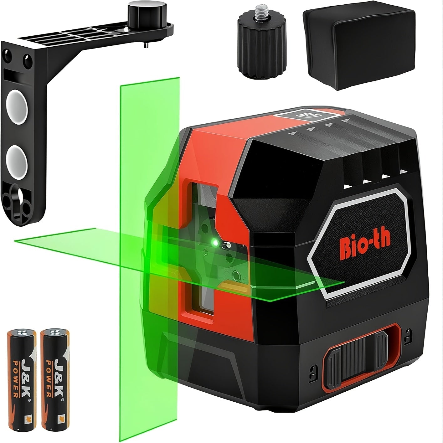 Compact Line Laser Level Kits in Four Model Packages with Bracket, Base and Battery Options