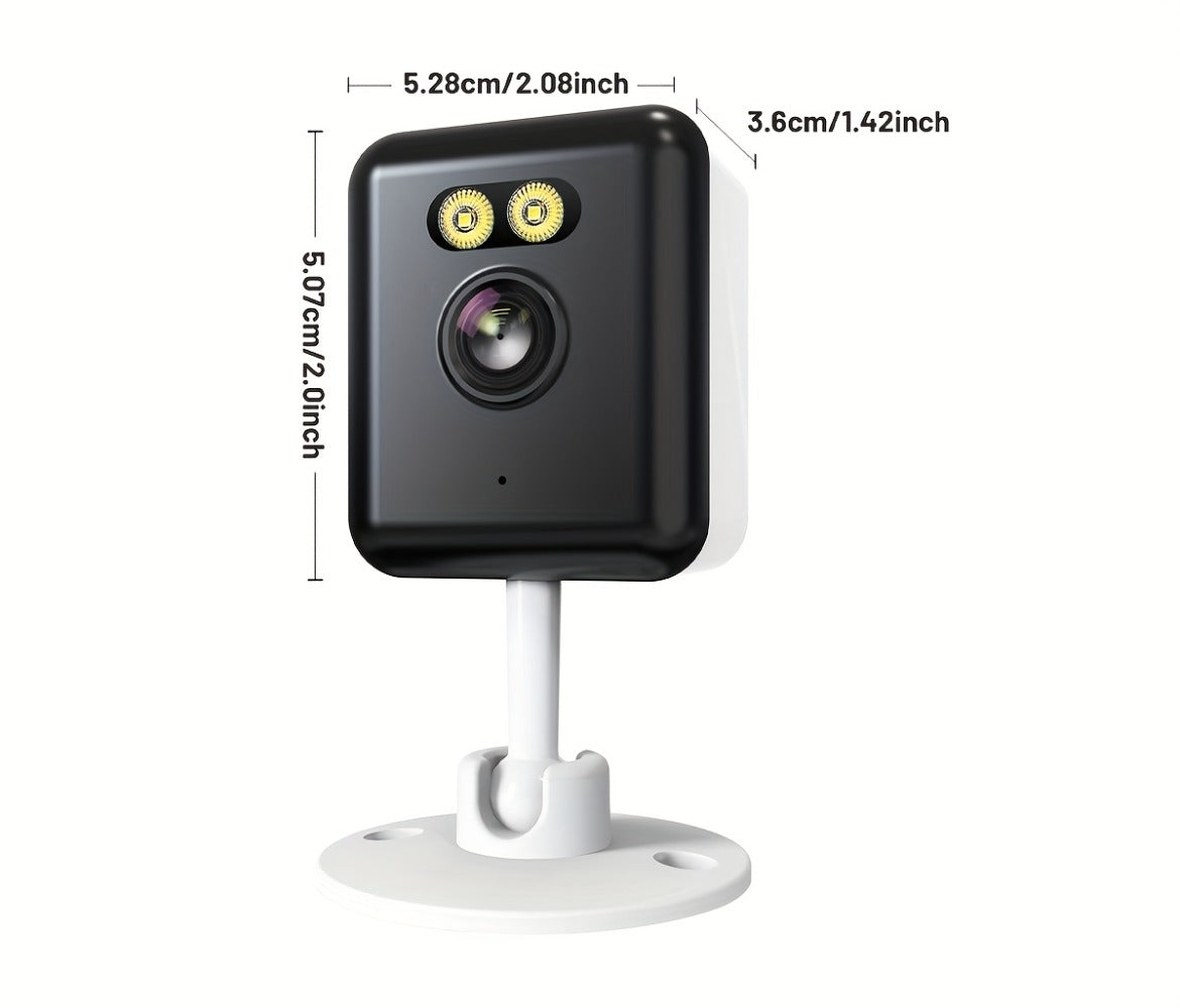 Indoor Security Camera 2-Pack with 3MP Video, Color Night Vision, Two-Way Audio and 2.4GHz WiFi