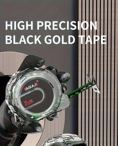 Fluorescent Metric Tape Measure with Wide Blade in 5, 7 or 10-Meter Length and 19 or 25 mm Width