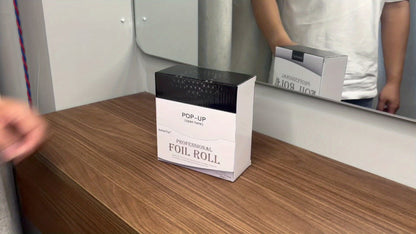 Pop-Up Hair Highlighting Foil Sheets, 300-Piece Box with Pre-Cut Silver Aluminum Sheets for Salon Coloring