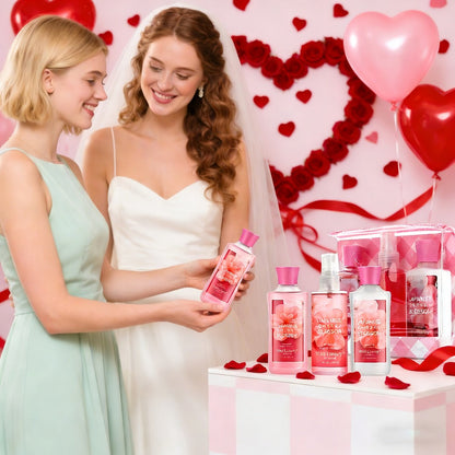Three-Piece Vanilla Heaven Bath Set with 3 oz Shower Gel, Body Lotion, Body Mist and Clear Pouch