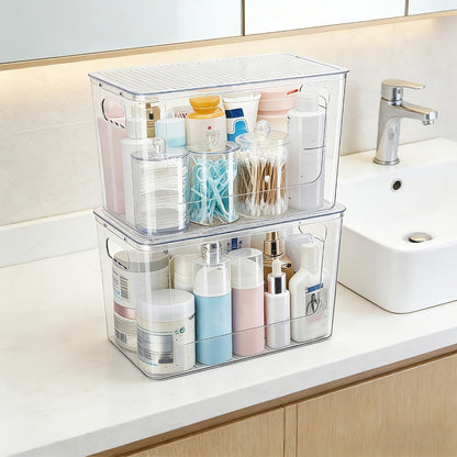 Trash Bag Storage Organizer Dispenser 2-Pack for 13, 30 or 33-Gallon Bags with Lids for Under-Sink Use