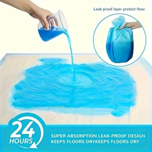 Puppy Pee Pads for Dogs - Super Absorbent Leak-Proof Disposable Dog Training Pads - Puppy Potty Pads for Puppies Cats Rabbits - 50/100/200 Count 23.6"x23.6"