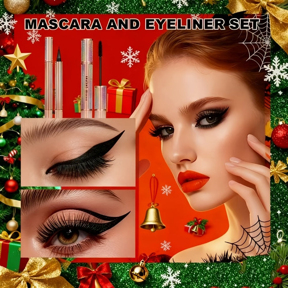Makeup Kit with 18-Color Eyeshadow Palette, Face, Lip and Eye Cosmetics, Brushes and Tools in a Red Gift Box