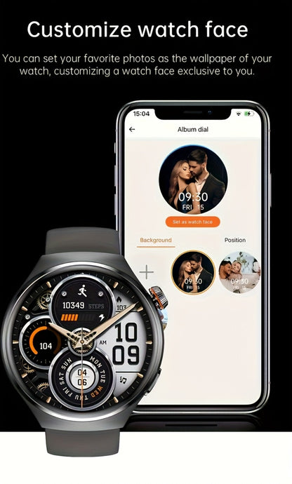 Smart Watch Hexagonal-Bezel 1.83-Inch Display with Wireless Calling, Custom Faces and Four Styles