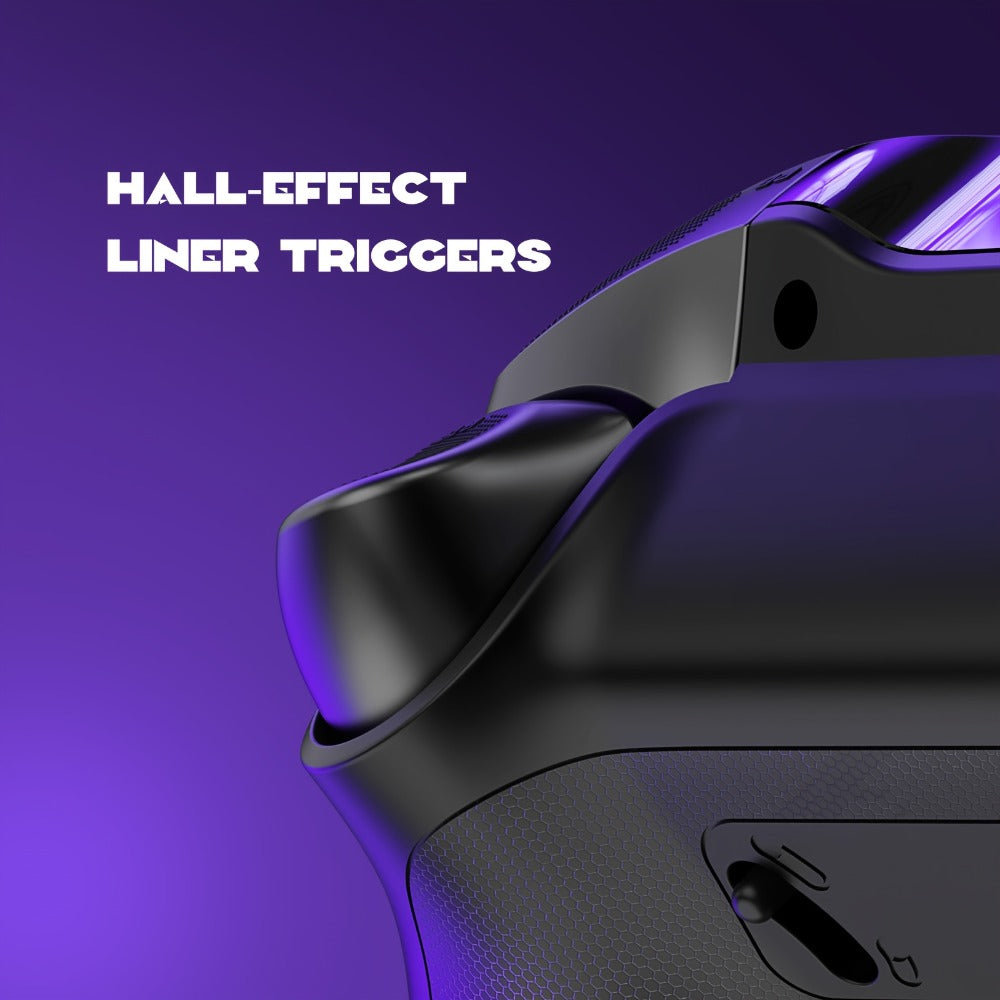 Hall Effect Wireless Gaming Controller V2 Black – Interactive Screen, RGB Lighting, Remappable Buttons, 1800mAh Battery with Charging Dock, No Drift for PC Switch iOS Android Steam Deck – Not Compatible with PS or Xbox