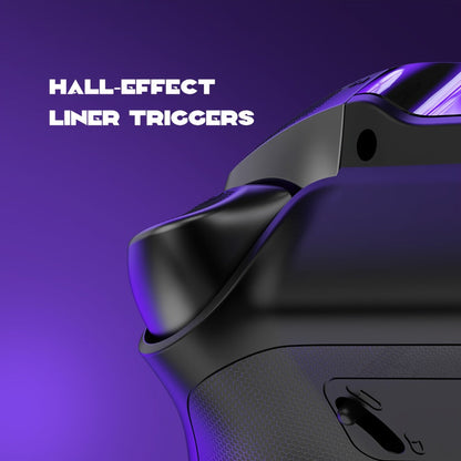 Hall Effect Wireless Gaming Controller V2 Black – Interactive Screen, RGB Lighting, Remappable Buttons, 1800mAh Battery with Charging Dock, No Drift for PC Switch iOS Android Steam Deck – Not Compatible with PS or Xbox