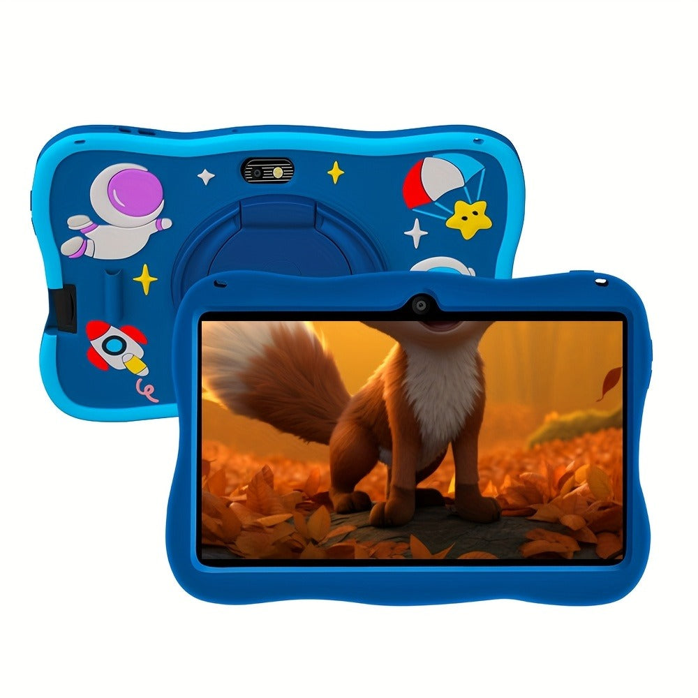 Android 14 Tablet 7 Inch 2025 New Model 5G WiFi 4GB RAM 32GB ROM HD IPS Interactive Display Parental Controls Pre-Installed Apps Kids & Family Tablet – Pink & Blue