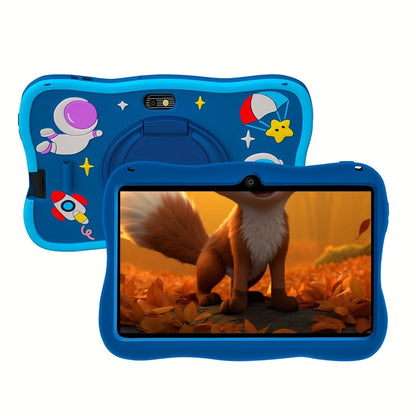 Android 14 Tablet 7 Inch 2025 New Model 5G WiFi 4GB RAM 32GB ROM HD IPS Interactive Display Parental Controls Pre-Installed Apps Kids & Family Tablet – Pink & Blue