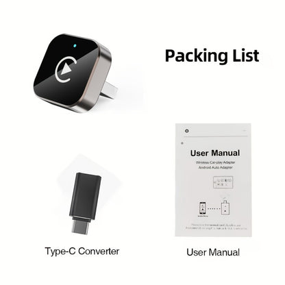 2-in-1 Wireless CarPlay & Android Auto Adapter Mini USB Dongle 2026 Upgrade Fast Stable Connection for iOS 10+ & Android 11+, Converts Wired CarPlay to Wireless Plug-and-Play
