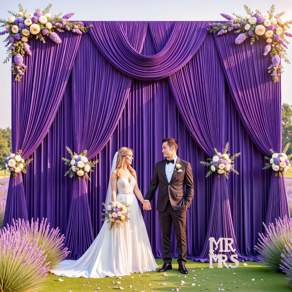 Two-Piece Photography Backdrop Curtain Set, 59 x 118 Inches per Panel, with Rod Pockets and Color Options
