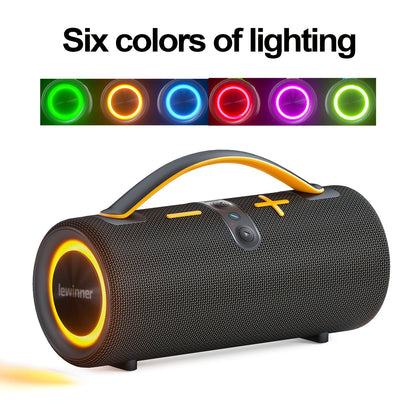 Portable Bluetooth Speaker 60W Outdoor Model with Subwoofer, Dual Speakers, 7 RGB Modes and Type-C