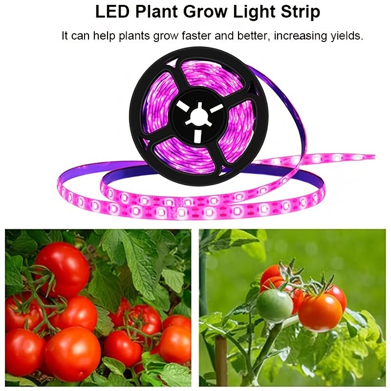 LED Grow Light Strip 16.4 FT Full Spectrum – USB 5V Cuttable Plant Light for Under Cabinet, Indoor Plants, Bonsai, Succulents & Hydroponics, Low Voltage Safe, 1pc or 2pcs