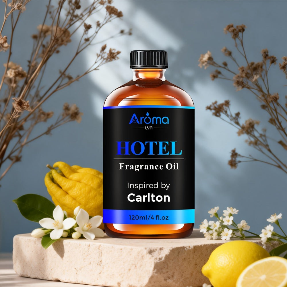 Essential Oil Hotel Fragrance 120ml with White Tea, CapriBreeze, MINE, Beach Villas or R-C Hotel Scents