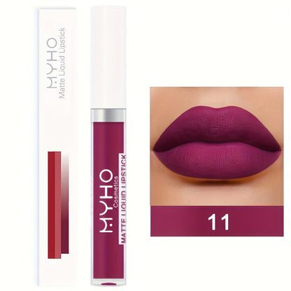 Lip Gloss Set by MYHO Cosmetics with 9 Matte Lip Colors per Set and Two Retained Shade Collections