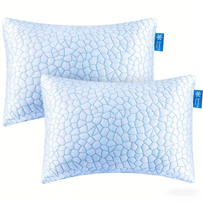 Pillow Set for Beds in Standard, Queen or King Size with Gusseted Edges and 2- or 4-Piece Options