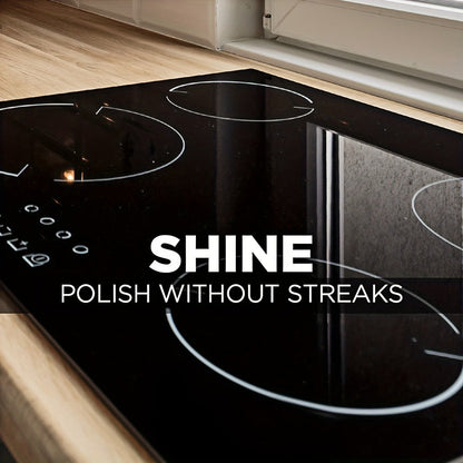 Ceramic Stovetop Cleaner Cream – Heavy Duty Glass Stove Top Cleaning Paste, Removes Burnt-On Grease & Stains, Non-Scratch, Non-Toxic, No Harsh Fumes, Safe for Induction & Electric Cooktops