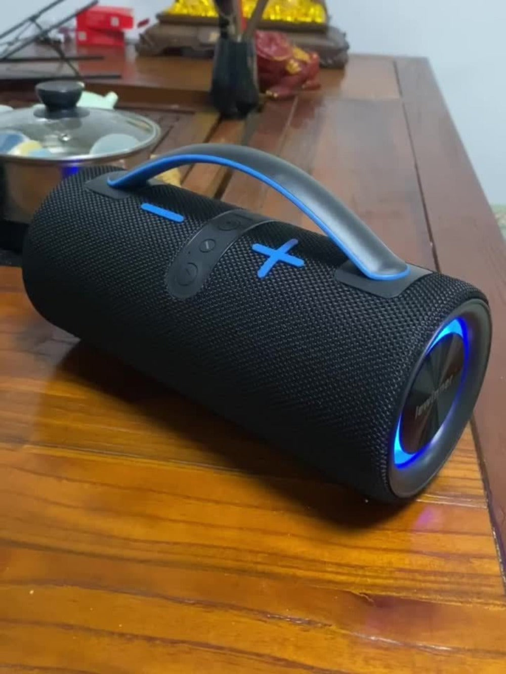 Portable Bluetooth Speaker 60W Outdoor Model with Subwoofer, Dual Speakers, 7 RGB Modes and Type-C