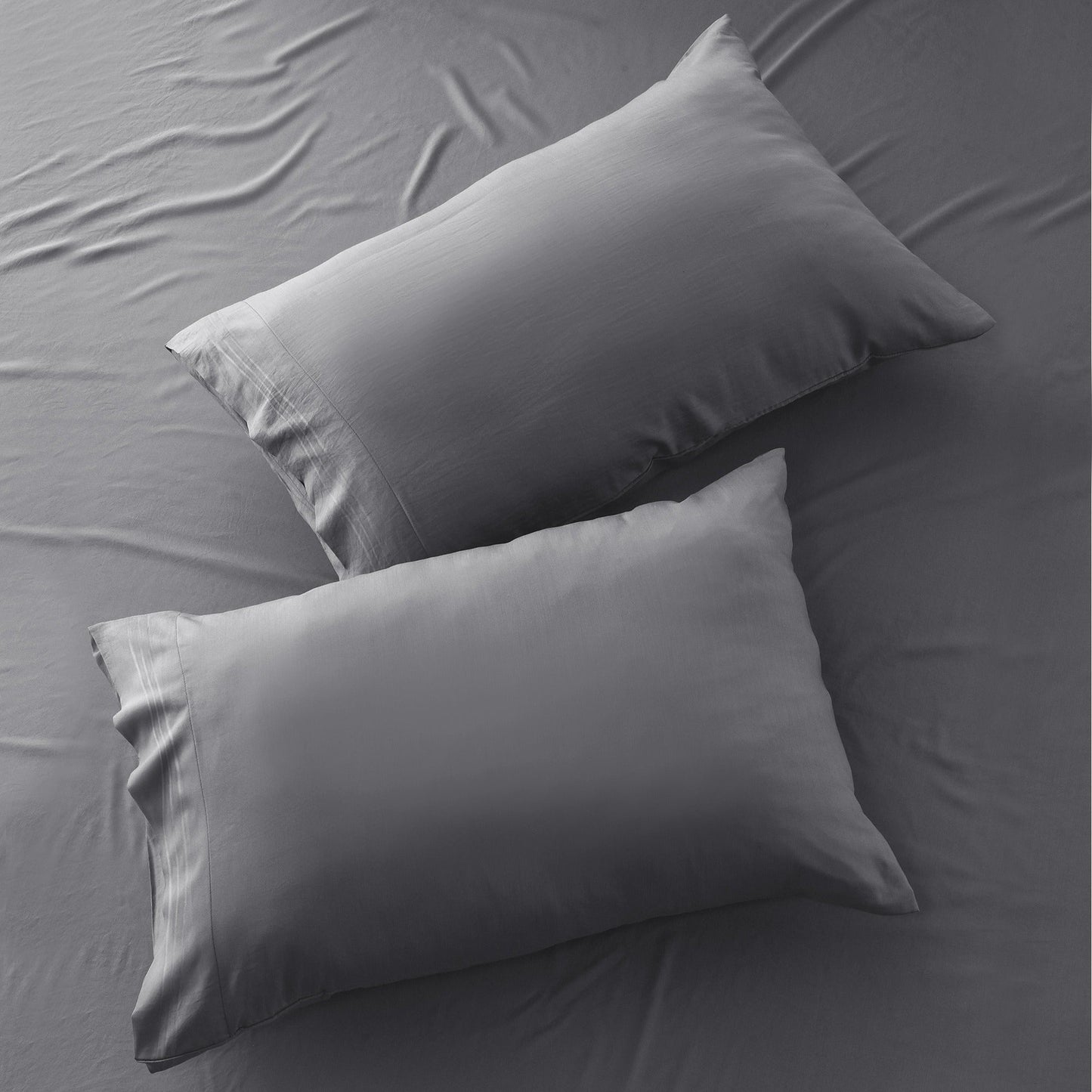 Bed Sheet Set 1800-Series Microfiber with Six Fitted-Sheet Sizes and Twenty Solid Color Choices