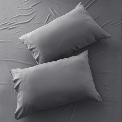 Bed Sheet Set 1800-Series Microfiber with Six Fitted-Sheet Sizes and Twenty Solid Color Choices