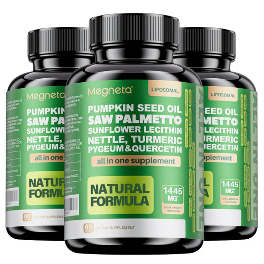 Prostate Support Supplement for Men – Saw Palmetto 33060mg with Pumpkin Seed, Pygeum, Turmeric, Quercetin & Sunflower Lecithin – Urinary & Prostate Health Formula – 60 Capsules