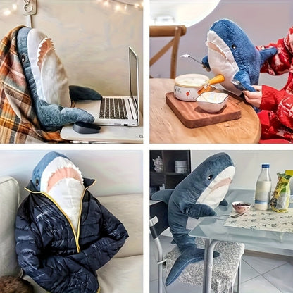Shark Plush Stuffed Animal Mixed Colors – Cute Soft Shark Doll Couch Throw Pillow, Ocean Animal Toy Gift for Girls Kids Women Birthday Christmas Holiday