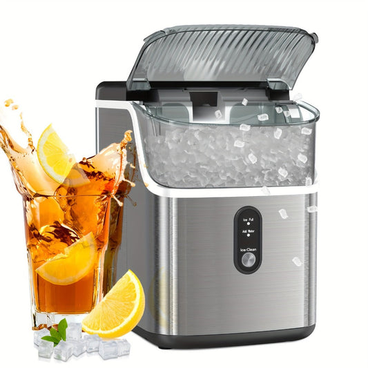 Nugget Ice Maker Countertop Pebble Ice Machine Per Day, Sonic Ice Bullet Ice Cube Options for Home Cooking, Dining and Outdoor Meals