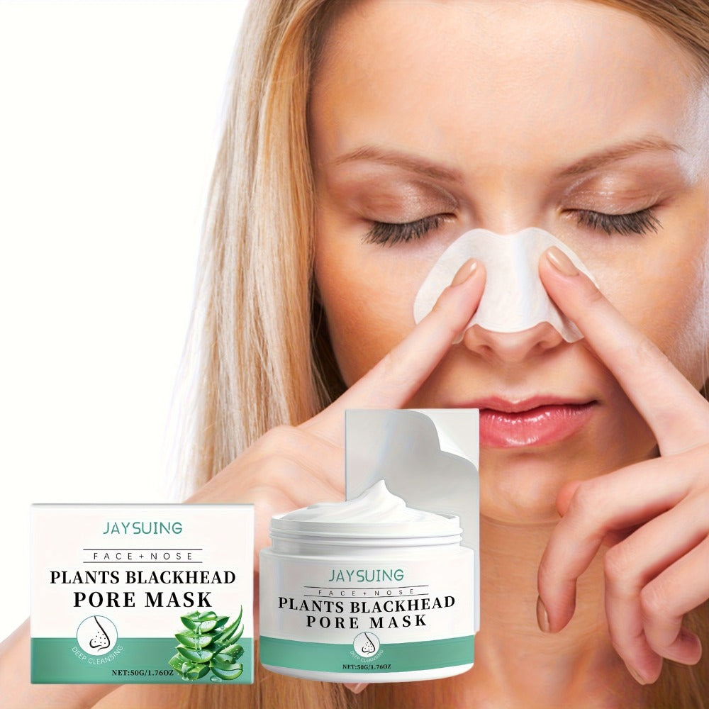 Blackhead Peel-Off Nose Mask 50g with Hyaluronic Acid, Salicylic Acid & Aloe Essence – Deep Pore Cleansing Strips for Smooth Skin, Daily Use