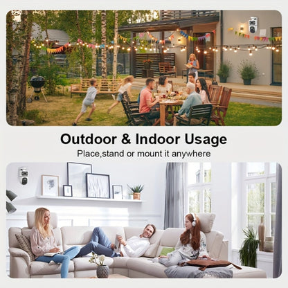 Security Camera 4K Dual-Lens Model with 2160P Video, Dual-Band WiFi, Color Night Vision and Tamper Detection