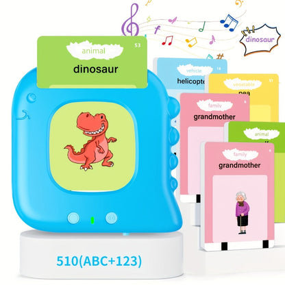 Talking Flash Cards for Kids 224 & 510 Words — Electronic Language Learning Device for Preschoolers Ages 3-6, Speech Therapy Toy, Autism Sensory Educational Gift Boys Girls