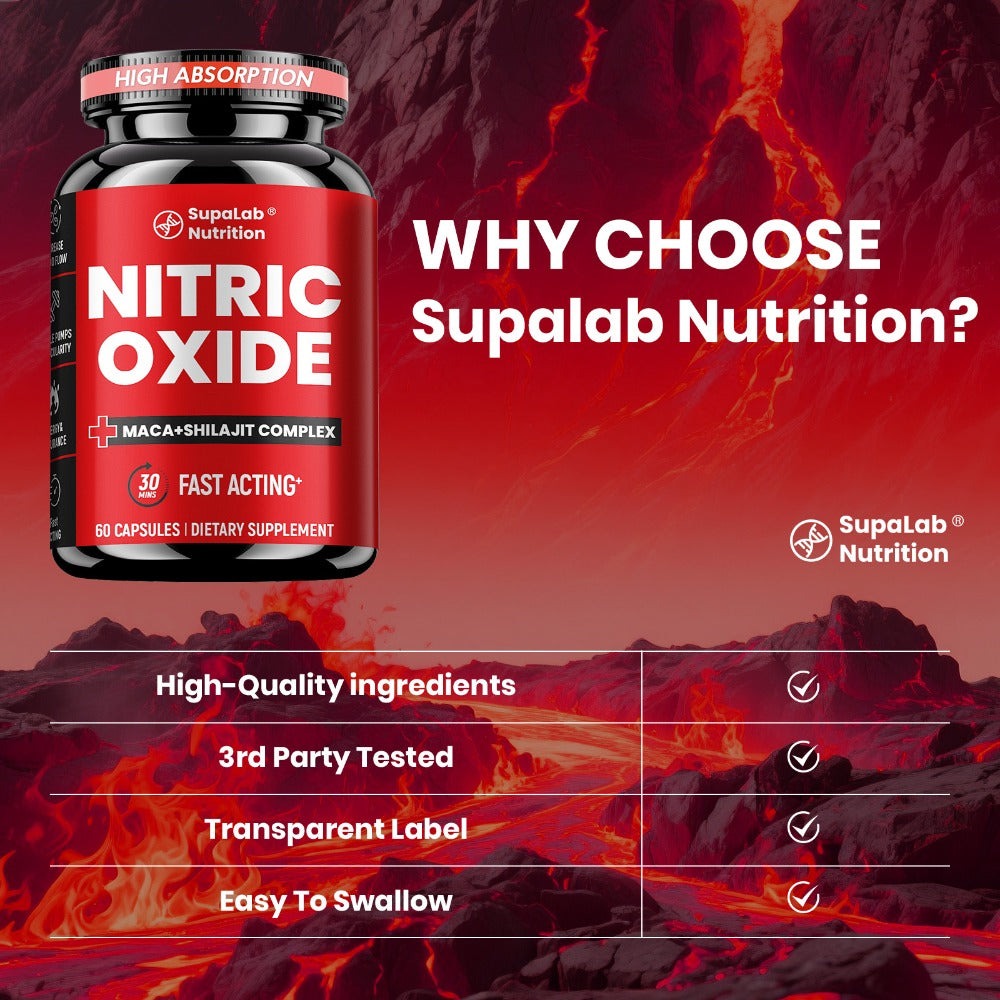 Supalab Nutrition Capsule Supplement, Three-Bottle Package with 60 Capsules per Labeled Bottle