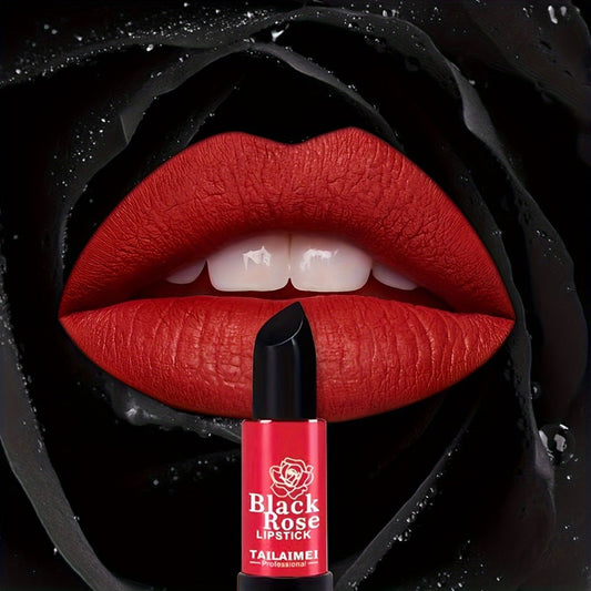 Non-Stick Moisturizing Red Lipstick – Velvety Matte Finish Long Lasting No Transfer Lip Color, Smooth Precise Application Natural Red Tone for All Skin Tones, Comfortable All-Day Wear Women