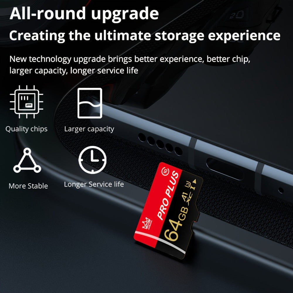 MicroSD Memory Card 3-Pack in 64MB, 128MB, 256MB or 512MB Capacity Options with Matching SD Adapters