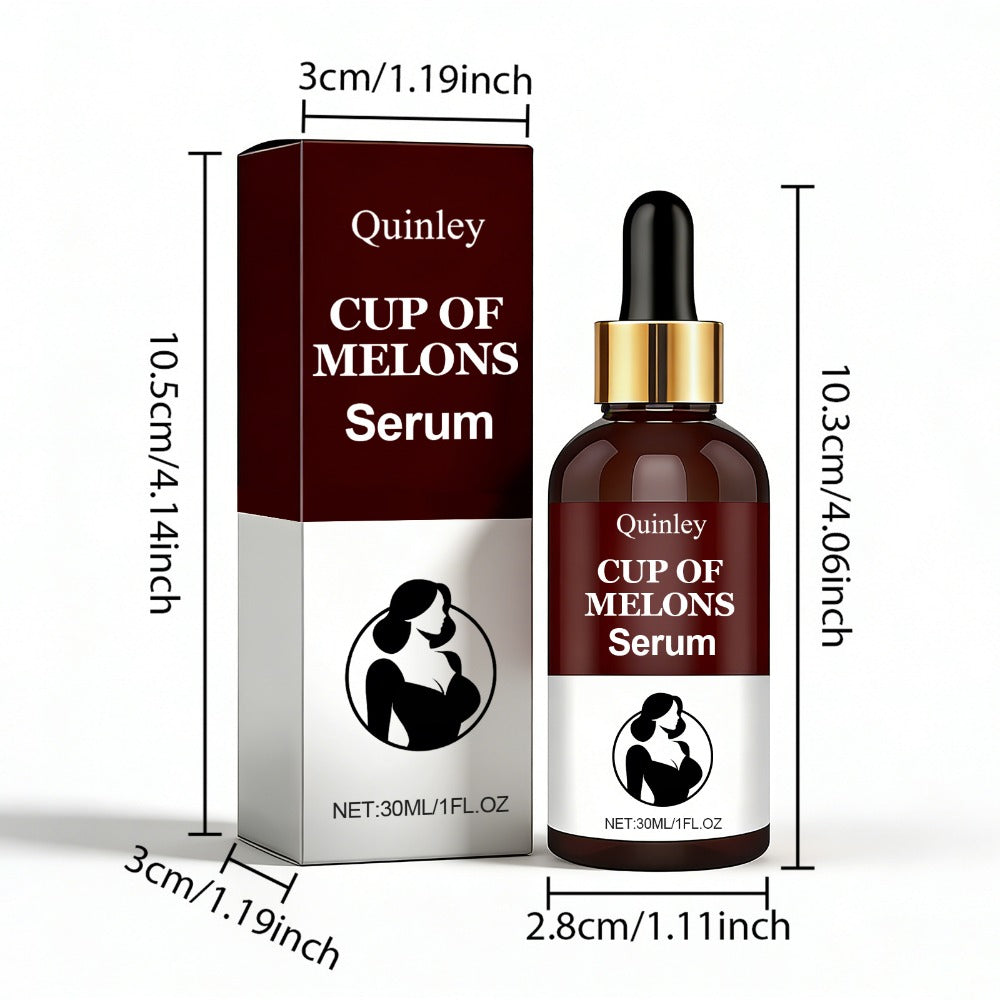 Cup of Melons Topical Body Serum in 30 ml Dropper Bottle with Matching Box for Massage and Skincare Routines